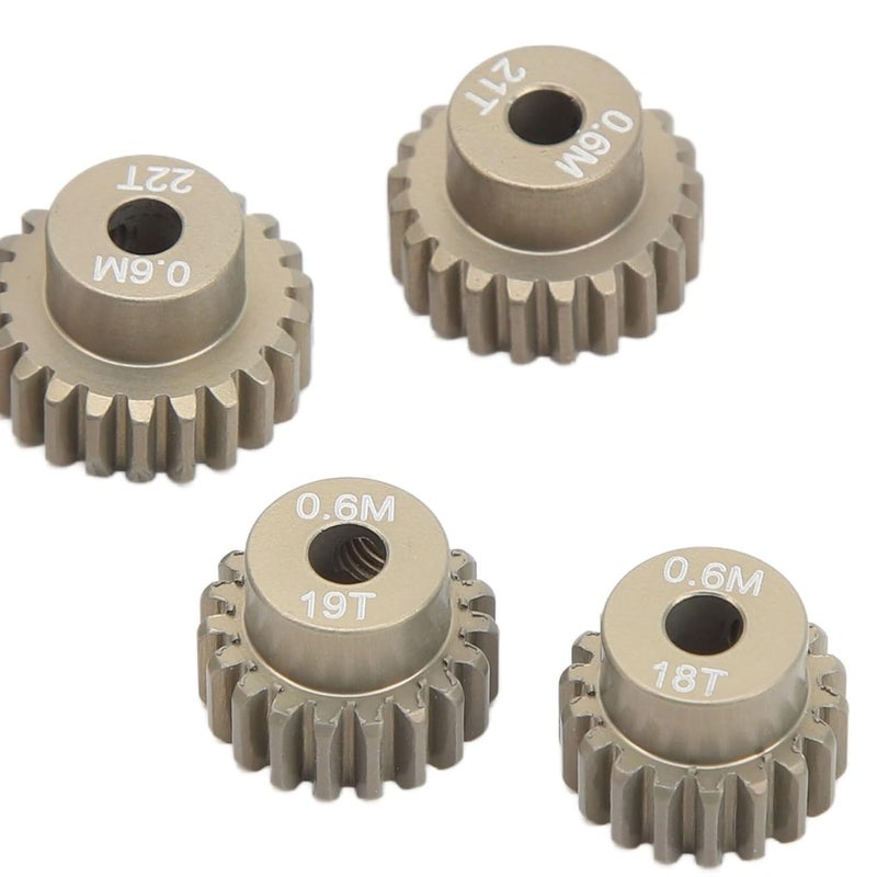 Aluminum Alloy RC Pinion Gear Set 18T 19T 20T 21T 22T 23T Metal Motor Gear Kit - Image 2